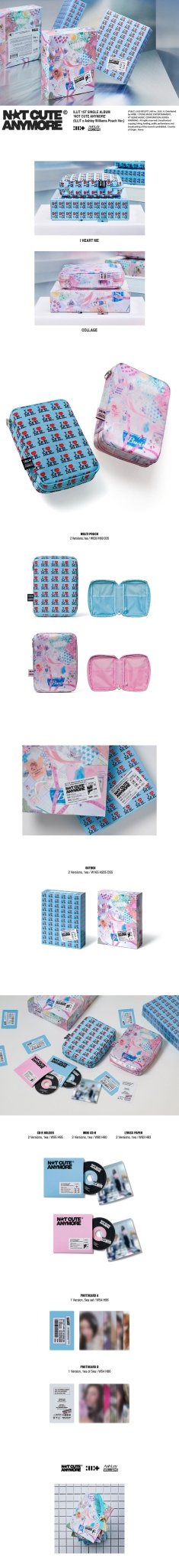 (Pre Order) ILLIT - Not Cute Anymore: Illit x Ashley Williams Pouch (version choice) - KPop Idol