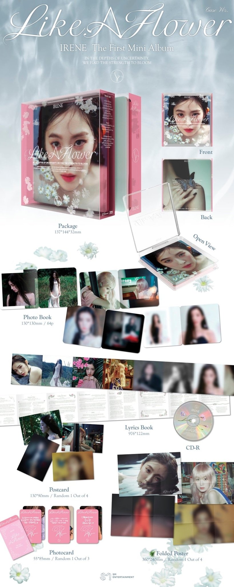 (Pre Order) IRENE (Red Velvet) – Like A Flower (Case Version) - KPop Idol