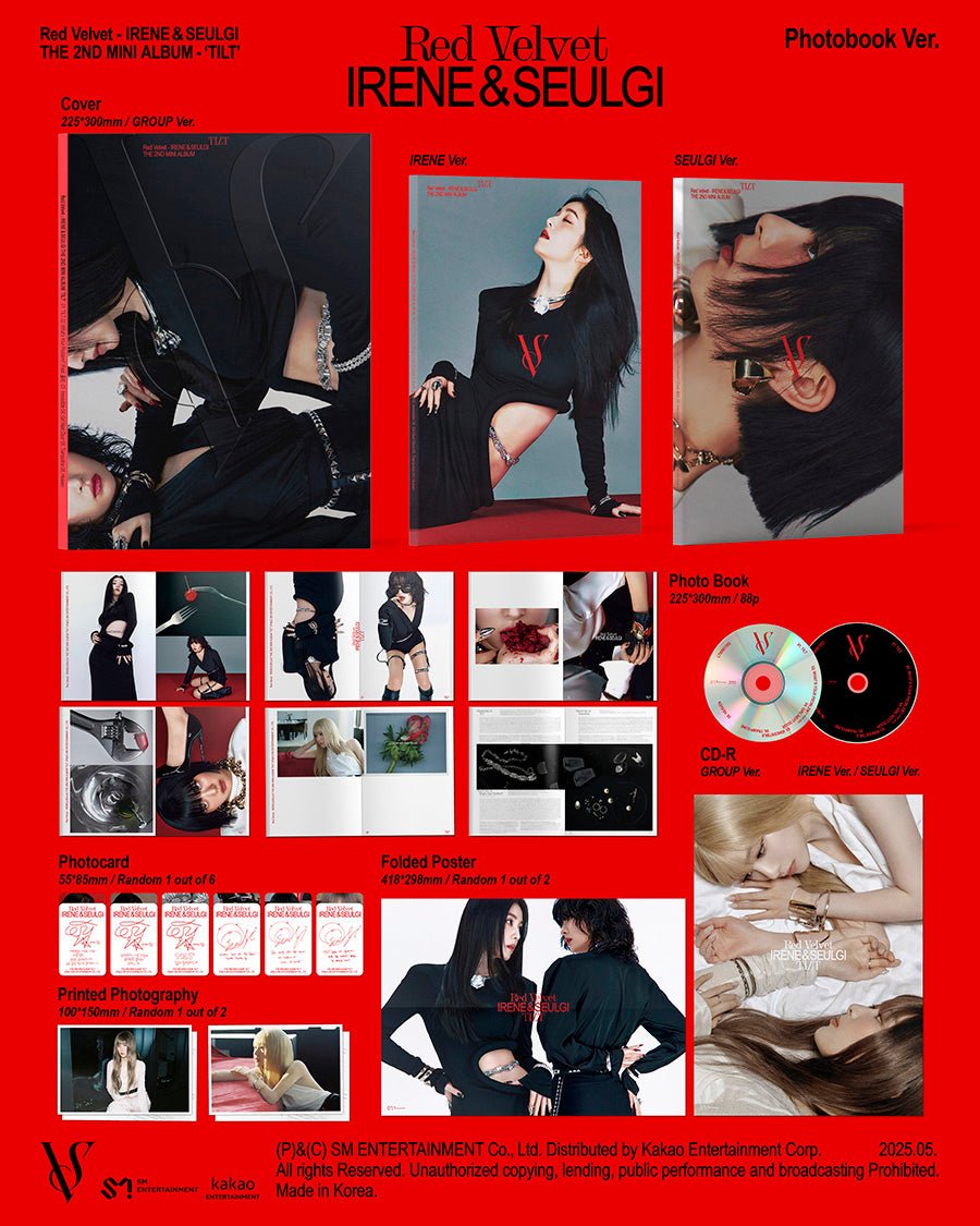 (Pre Order) Irene & Seulgi - Tilt Photobook Version (random cover) - KPop Idol