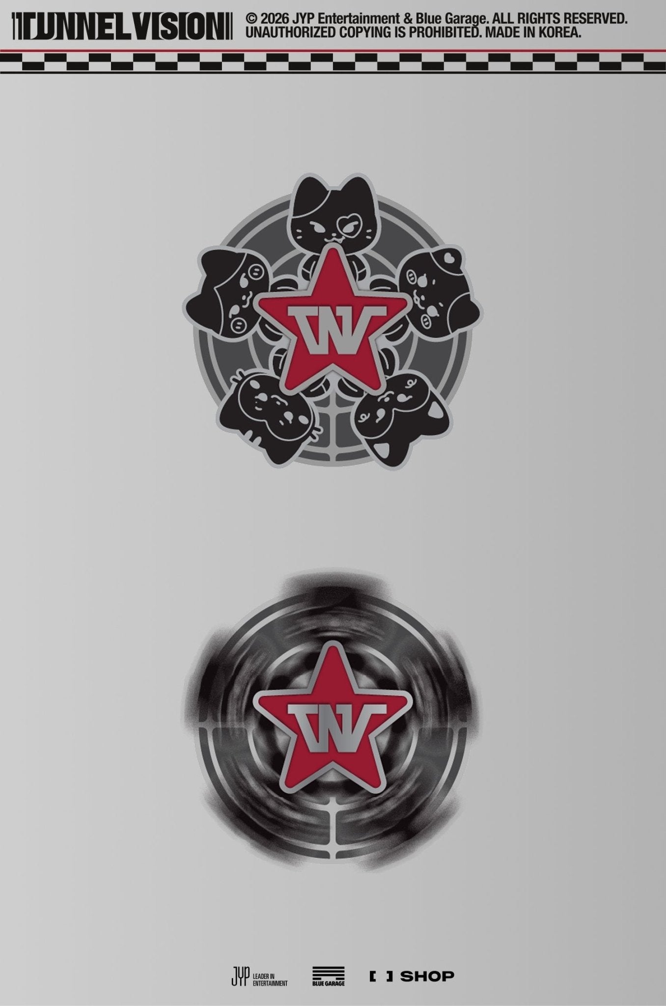 (Pre Order) ITZY - 3rd World Tour Tunnel Vision Official MD: TWINZY SPIN BADGE - KPop Idol