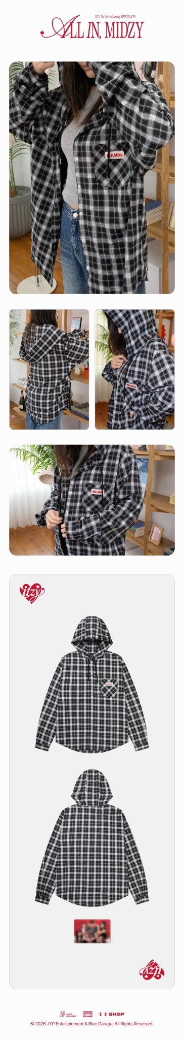 (Pre Order) ITZY - All In, Midzy Official MD: HOODIE SHIRT - KPop Idol