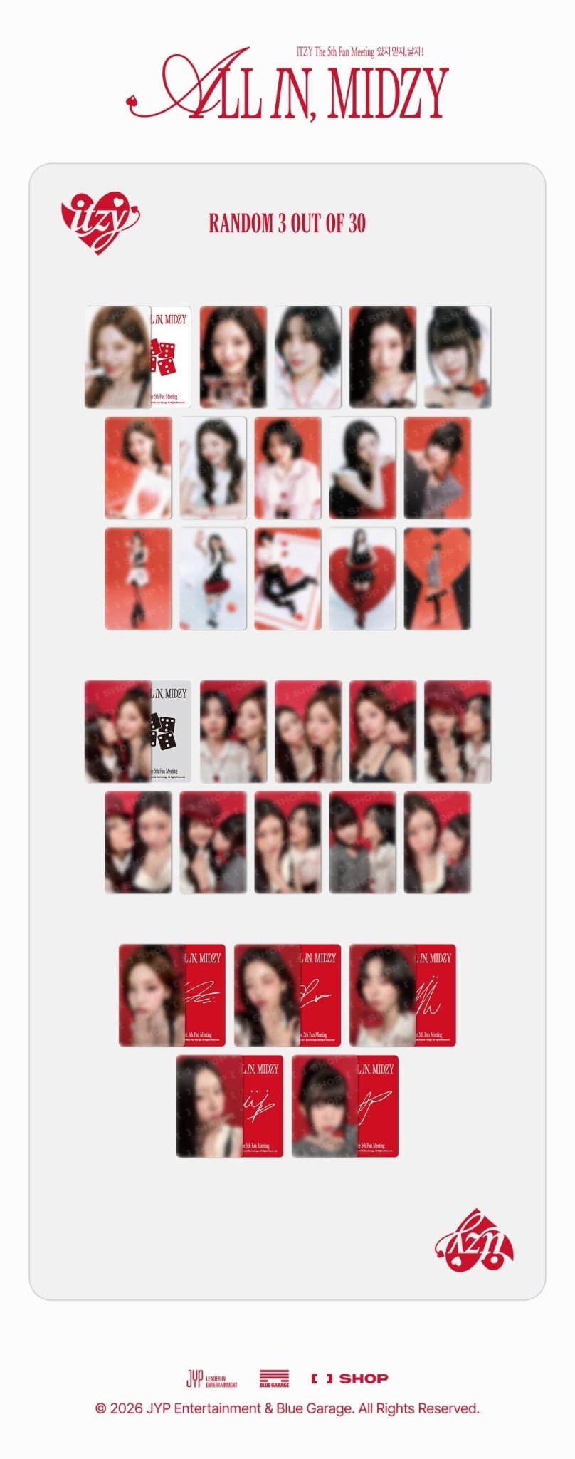 (Pre Order) ITZY - All In, Midzy Official MD: TRADING CARD - KPop Idol