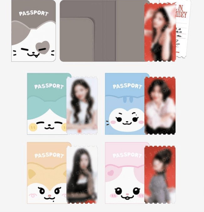 (Pre Order) ITZY - All In, Midzy Official MD: TWINZY PASSPORT COVER SET - KPop Idol