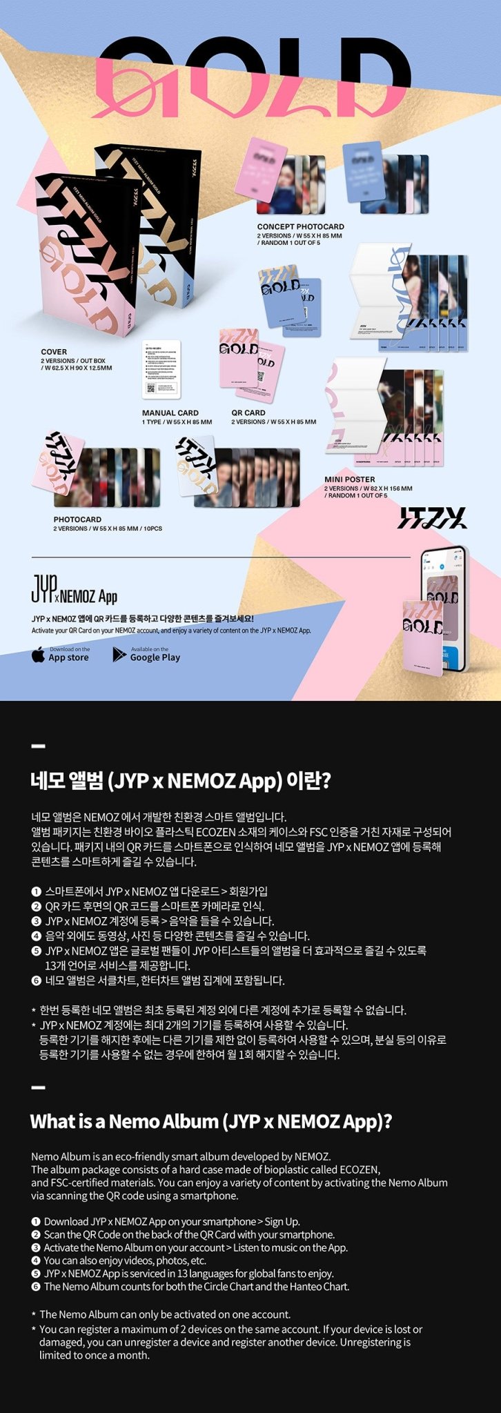 (Pre Order) Itzy - Gold Nemo Version - KPop Idol