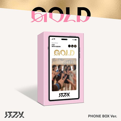 (Pre Order) Itzy - Gold Phone Box Ver (Limited) with Music Korea POB - KPop Idol