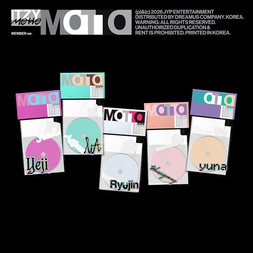(Pre Order) ITZY - Motto: Member ver. - KPop Idol