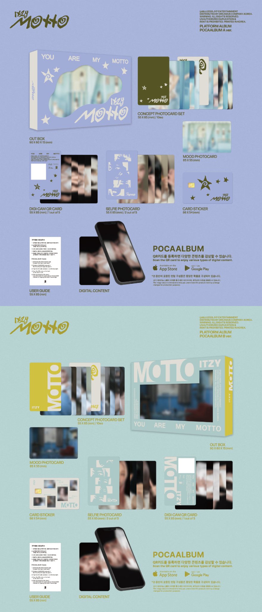 (Pre Order) ITZY - Motto: Poca Album - KPop Idol