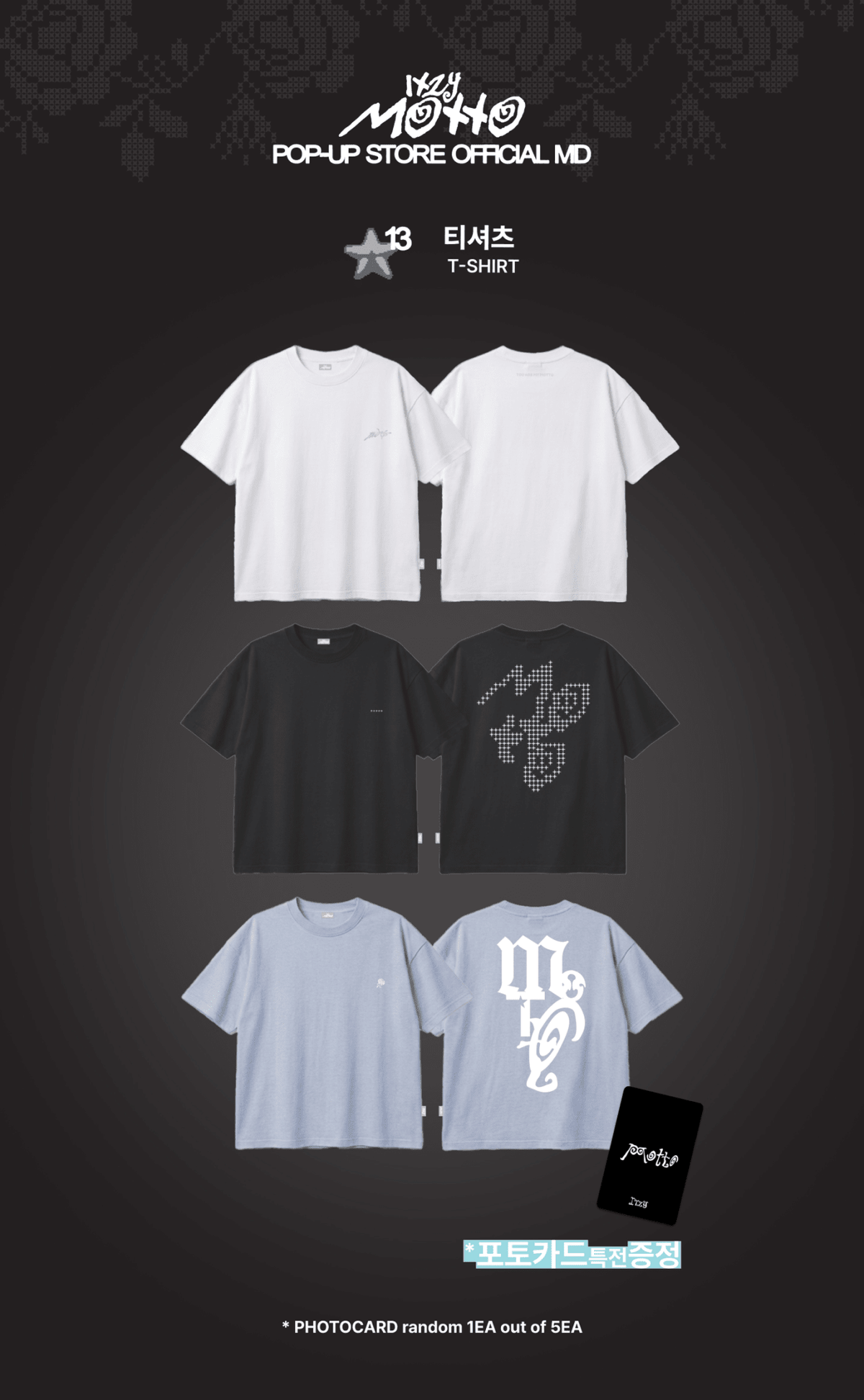 (Pre Order) ITZY - Motto Pop Up Store Official MD: T - SHIRT - KPop Idol