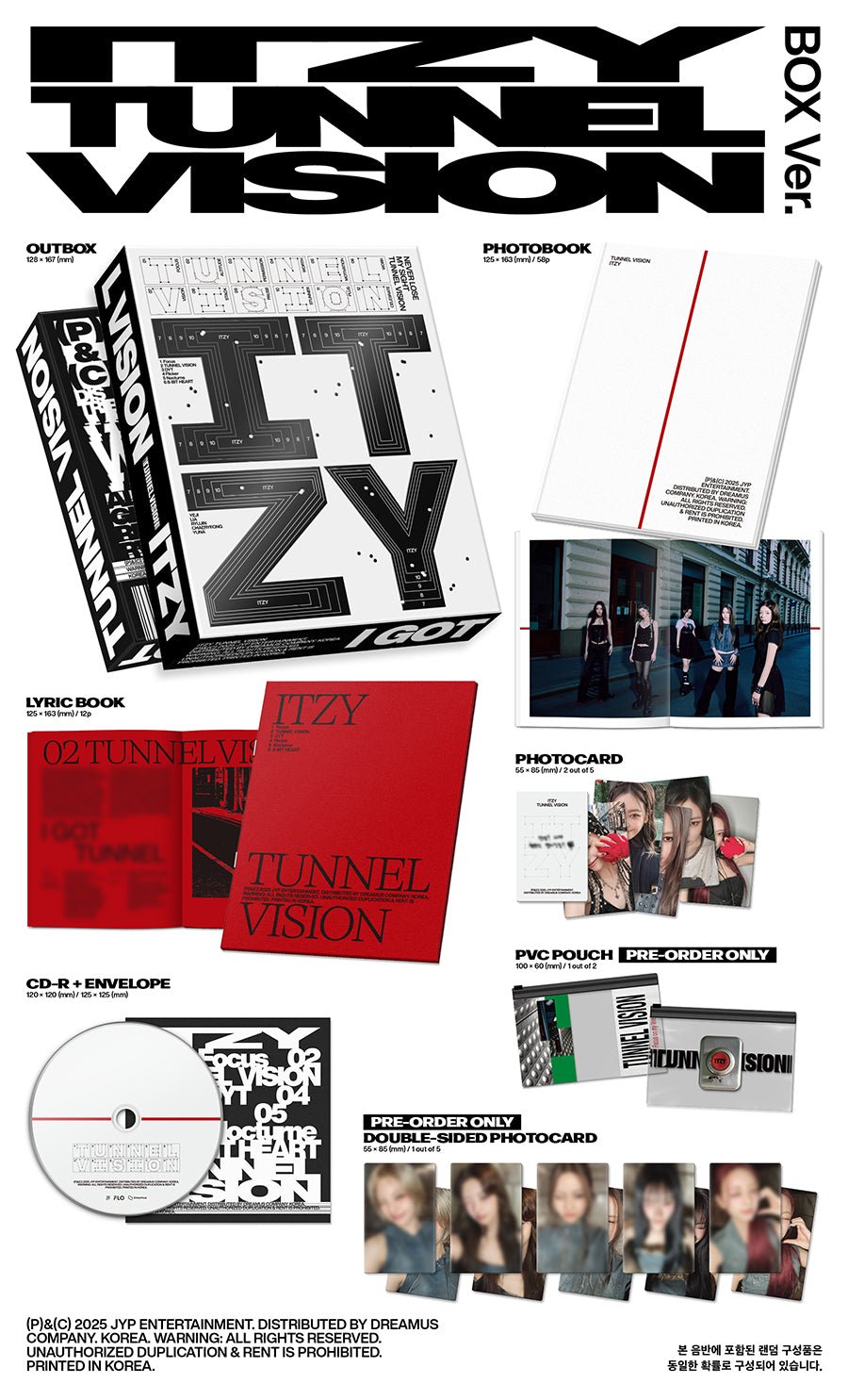 (Pre Order) ITZY - Tunnel Vision Box Ver. with POB - KPop Idol