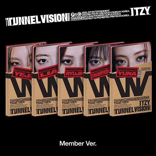 (Pre Order) ITZY - Tunnel Vision Member Ver. (random cover) with POB - KPop Idol