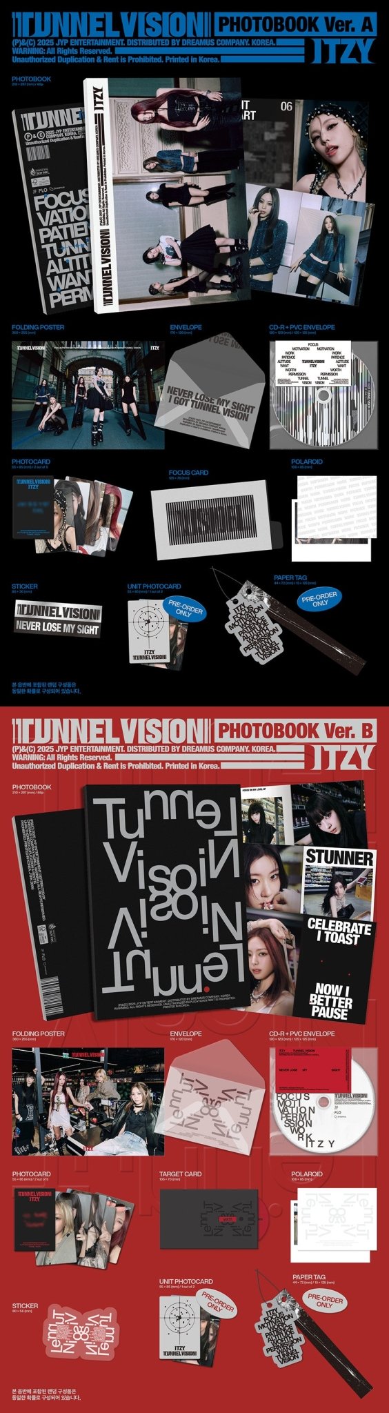 (Pre Order) ITZY - Tunnel Vision Photobook Ver. (random cover) with POB - KPop Idol