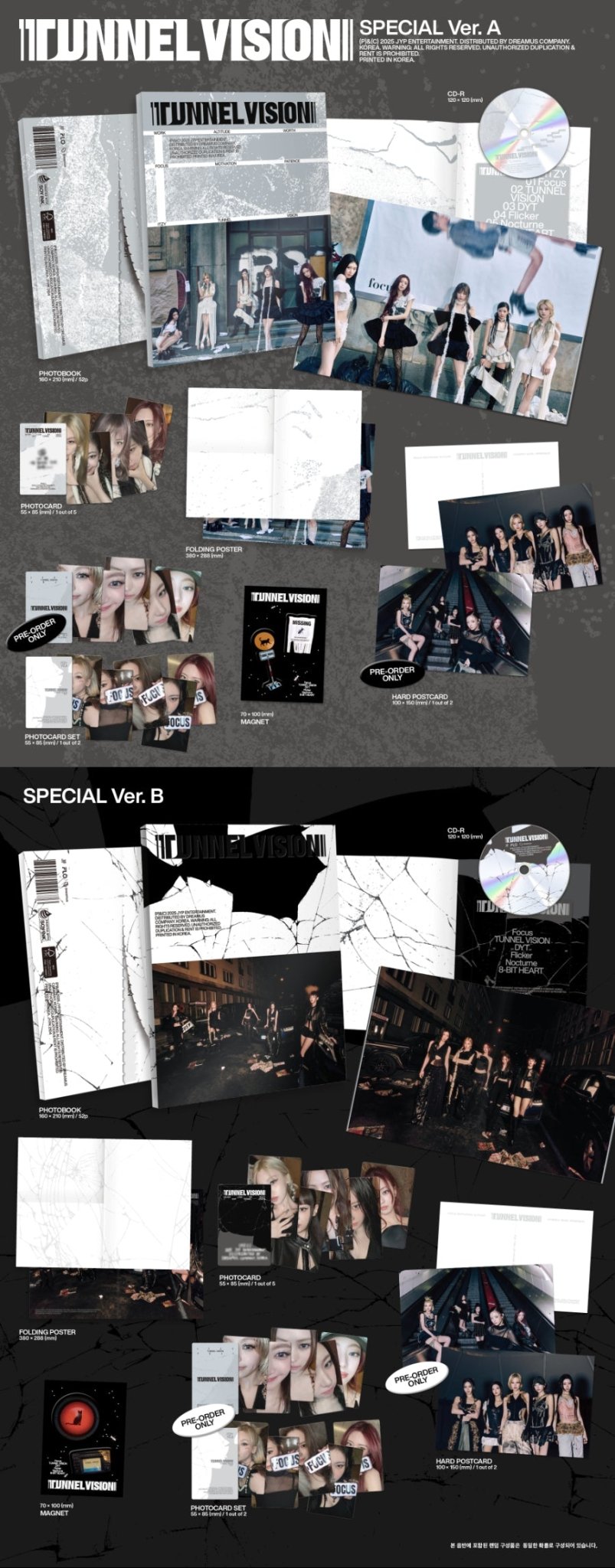 (Pre Order) ITZY - Tunnel Vision Special Version (random cover) - KPop Idol