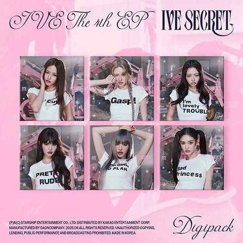 (Pre Order) IVE - IVE Secret Digipack Limited version (random cover) - KPop Idol