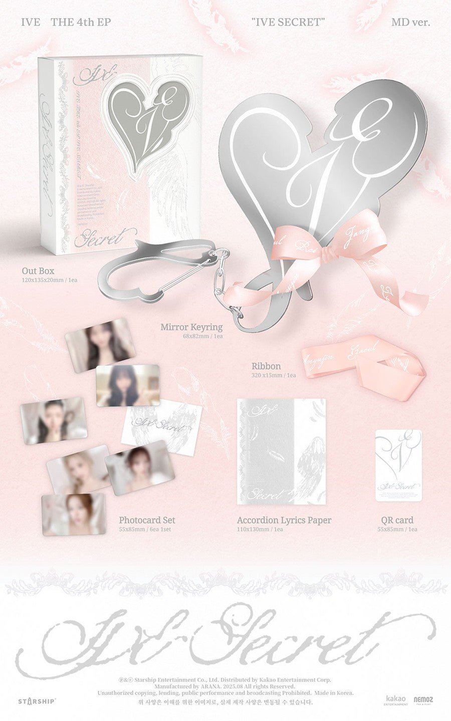(Pre Order) IVE - IVE Secret MD Limited Version - KPop Idol