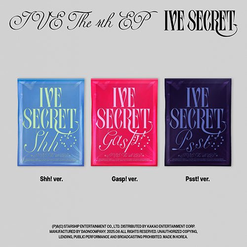 (Pre Order) IVE - IVE Secret (random cover) - KPop Idol