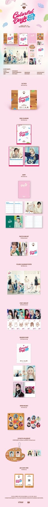 (Pre Order) IVE Season'S Greetings - Colourful Days with IVE - KPop Idol