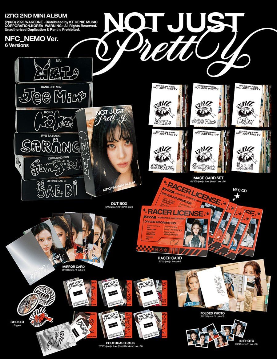 (Pre Order) Izna - Not Just Pretty NFC Nemo Version (random cover) - KPop Idol