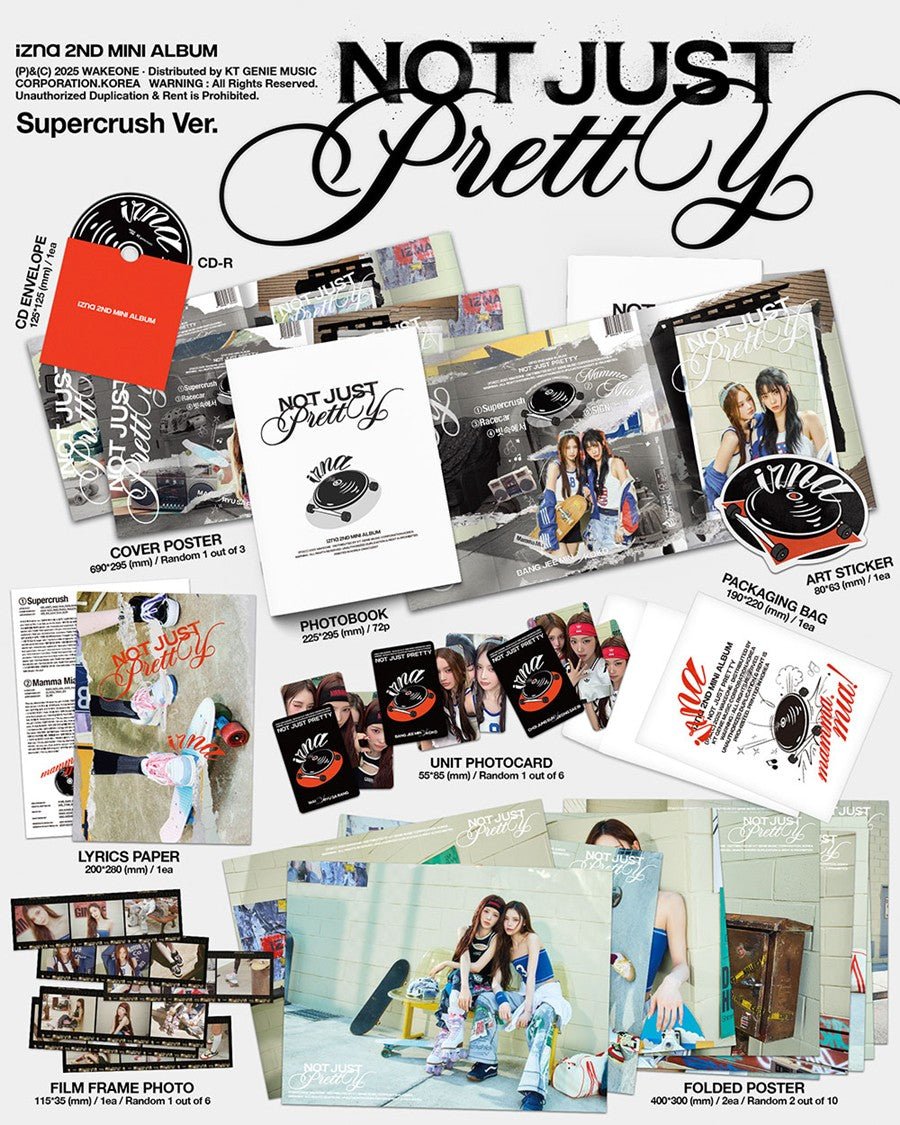 (Pre Order) Izna - Not Just Pretty Posterbook Version (random cover) - KPop Idol