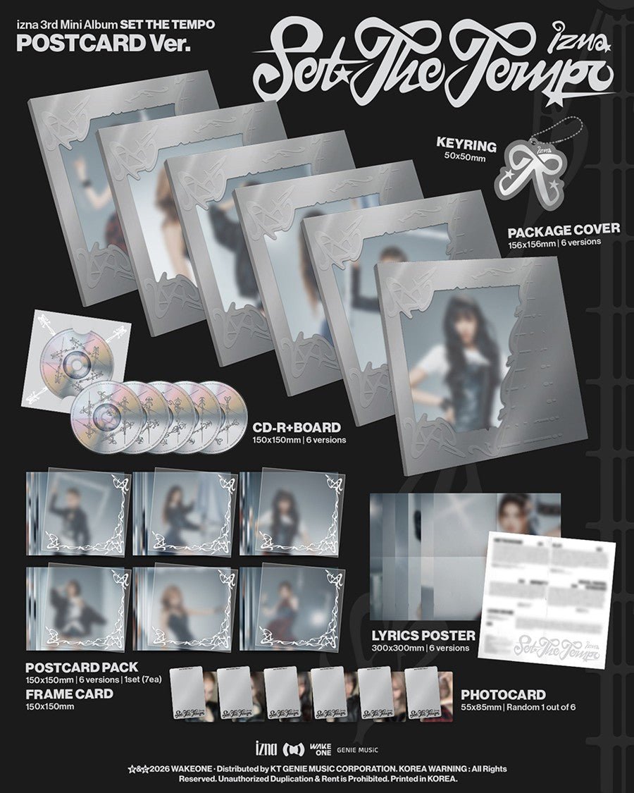 (Pre Order) IZNA - Set The Tempo: Postcard Ver. - KPop Idol