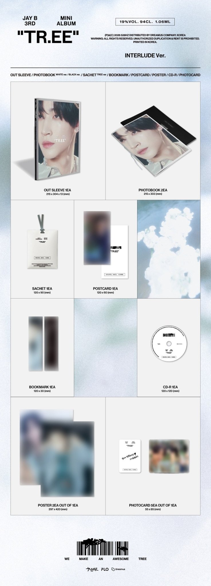 (Pre Order) Jay B - TR.EE: Interlude Ver. - KPop Idol