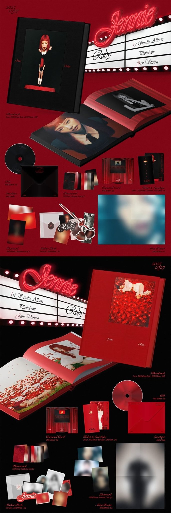 (Pre Order) Jennie - Ruby (photobook version) with Makestar POB - KPop Idol