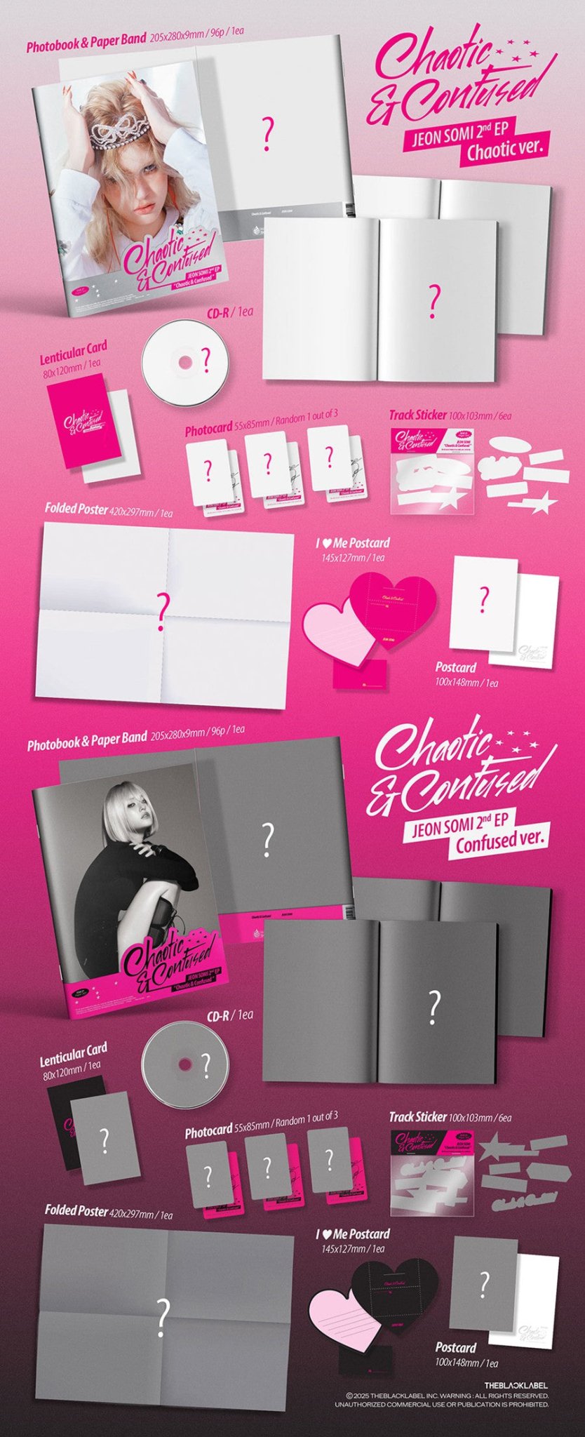 (Pre Order) Jeon Somi - Chaotic & Confused (random cover) - KPop Idol