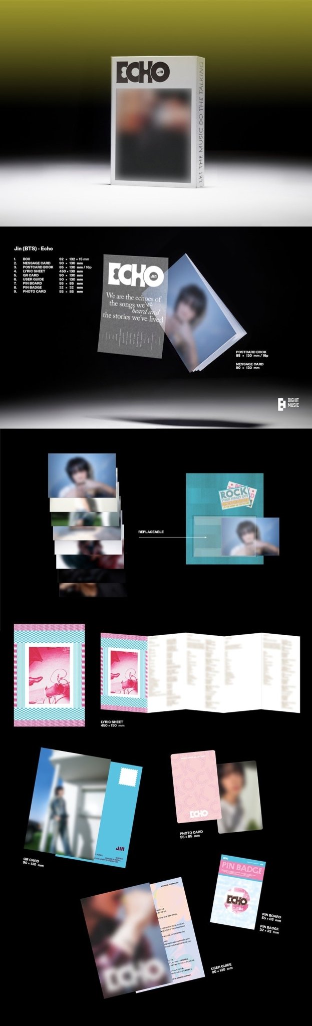 (Pre Order) Jin - Echo Weverse Album with Weverse POB - KPop Idol