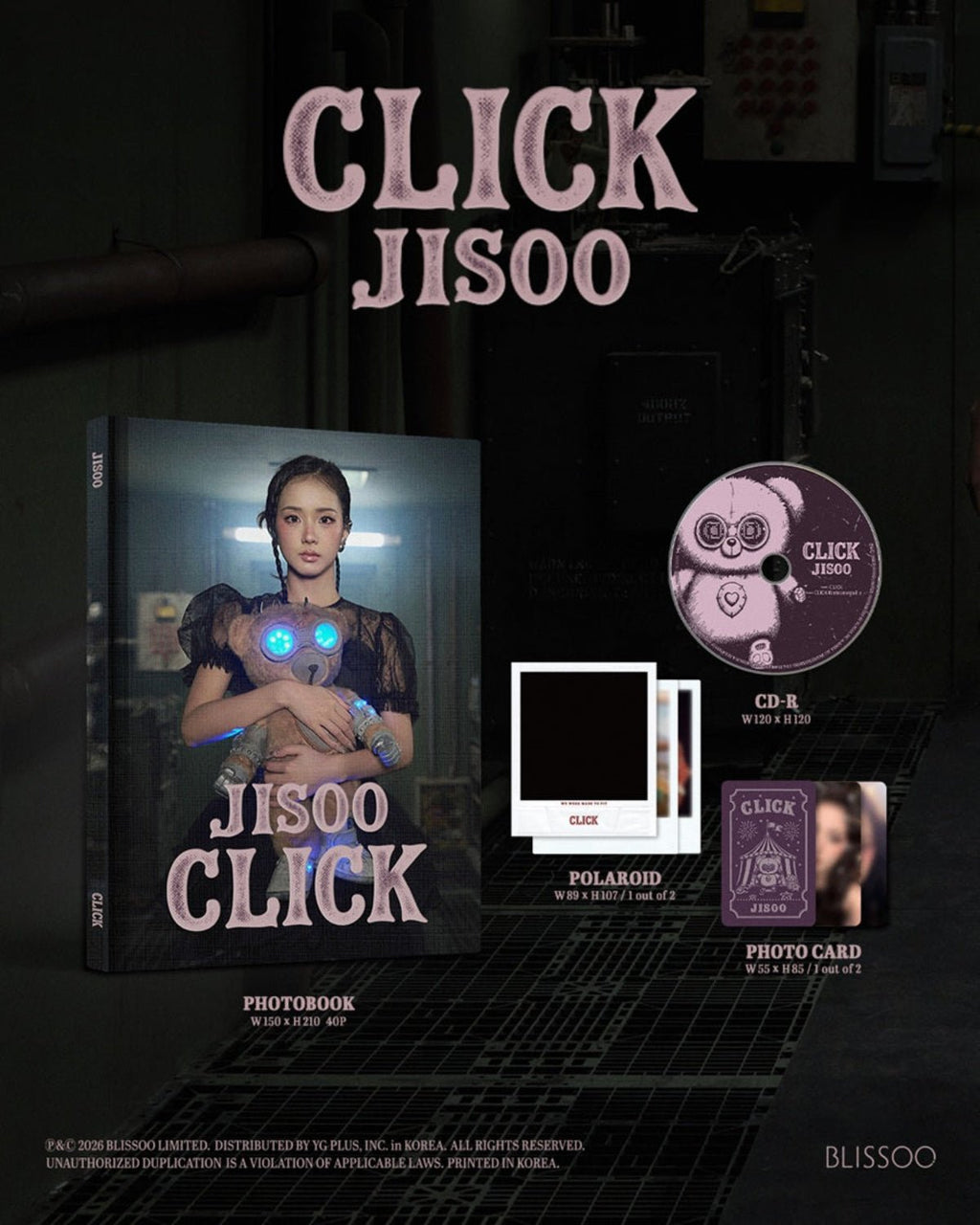 (Pre Order) Jisoo - Click: Photobook Ver. - KPop Idol