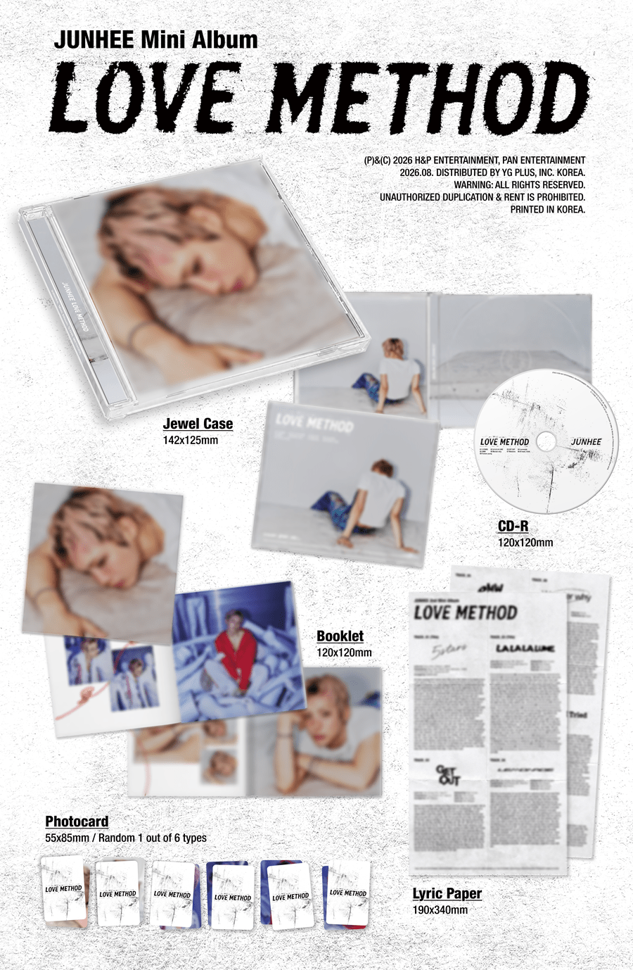 (Pre Order) Junhee - Love Method - KPop Idol