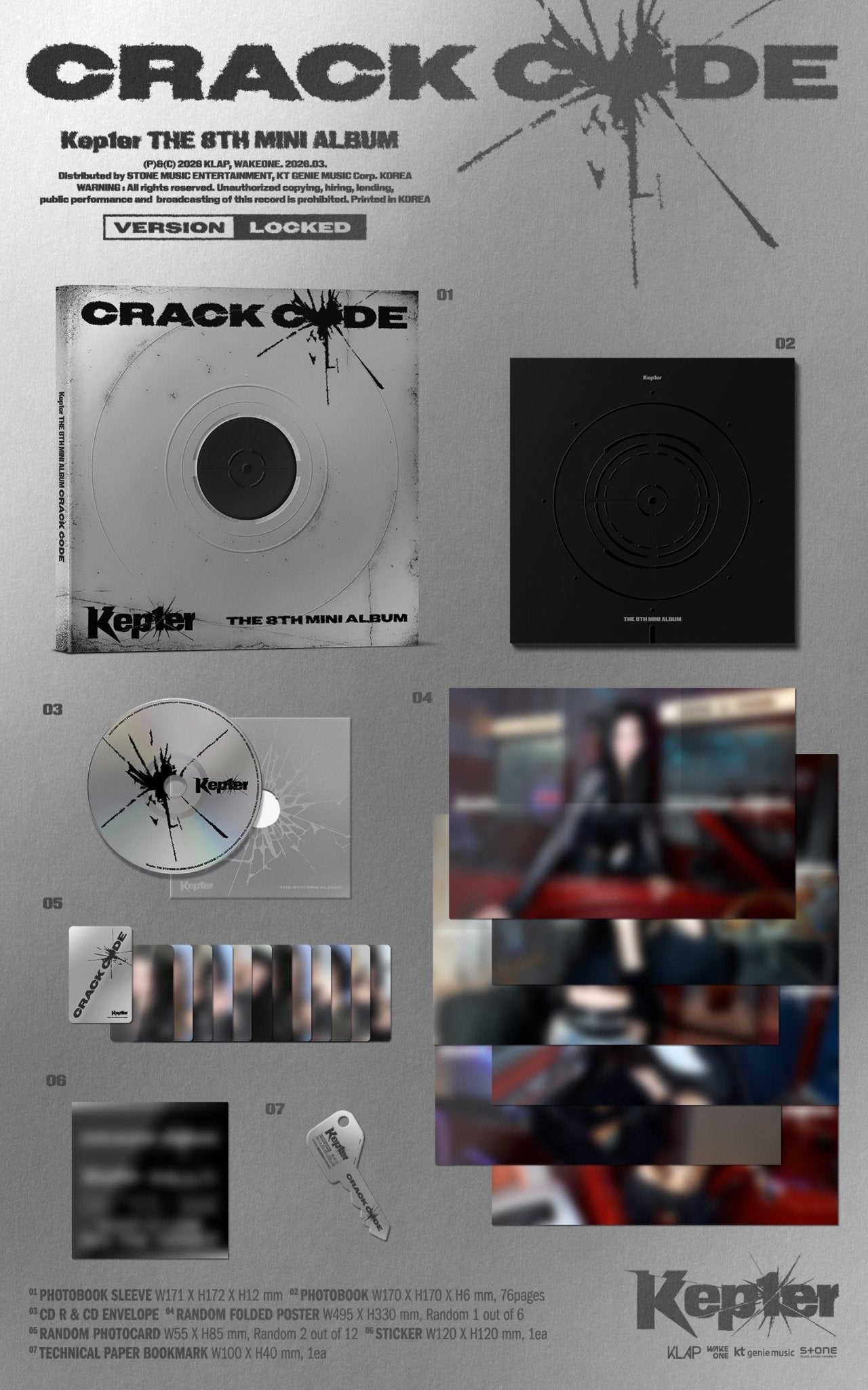 (Pre Order) Kep1er - Crack Code: Standard ver. - KPop Idol