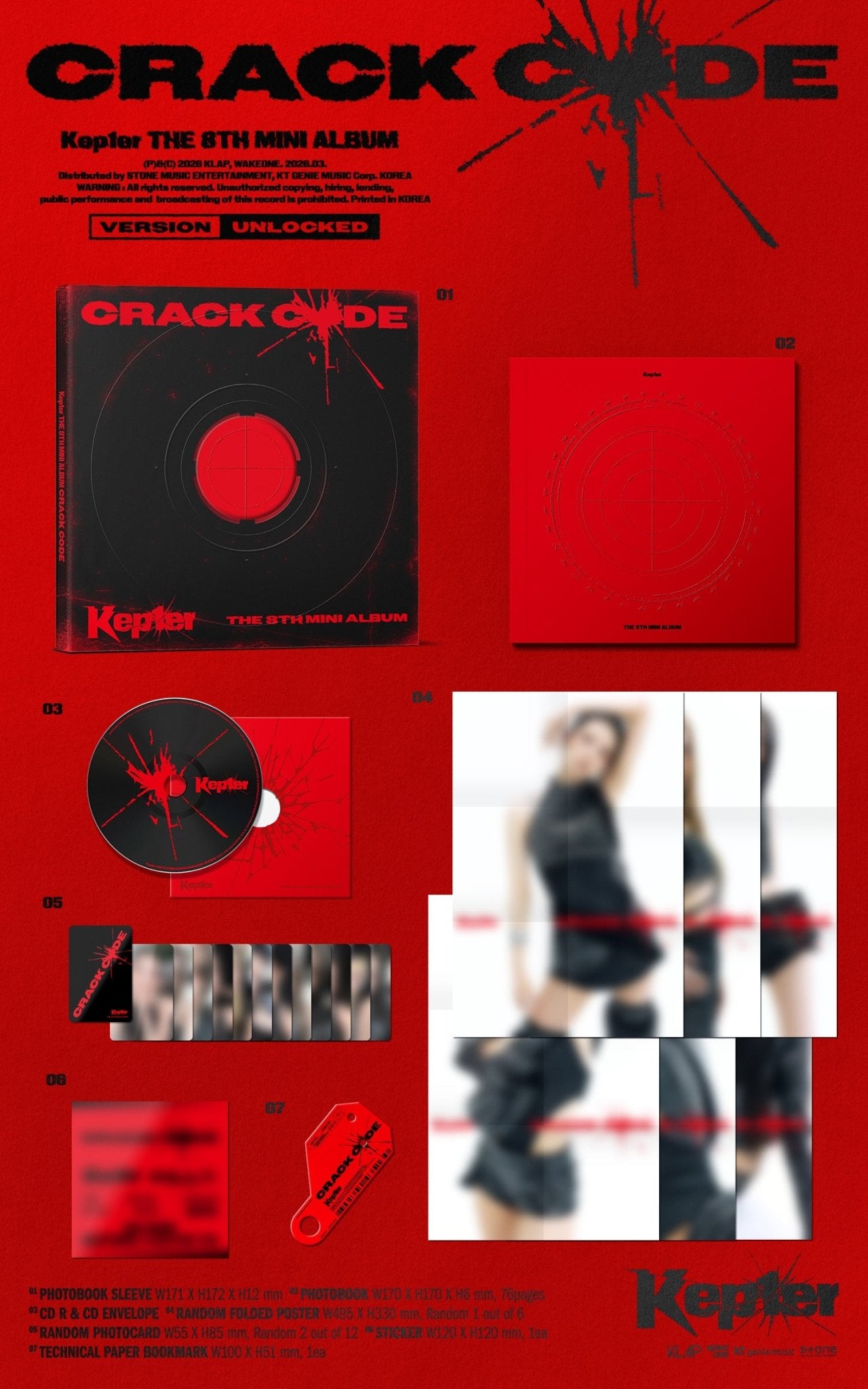 (Pre Order) Kep1er - Crack Code: Standard ver. - KPop Idol