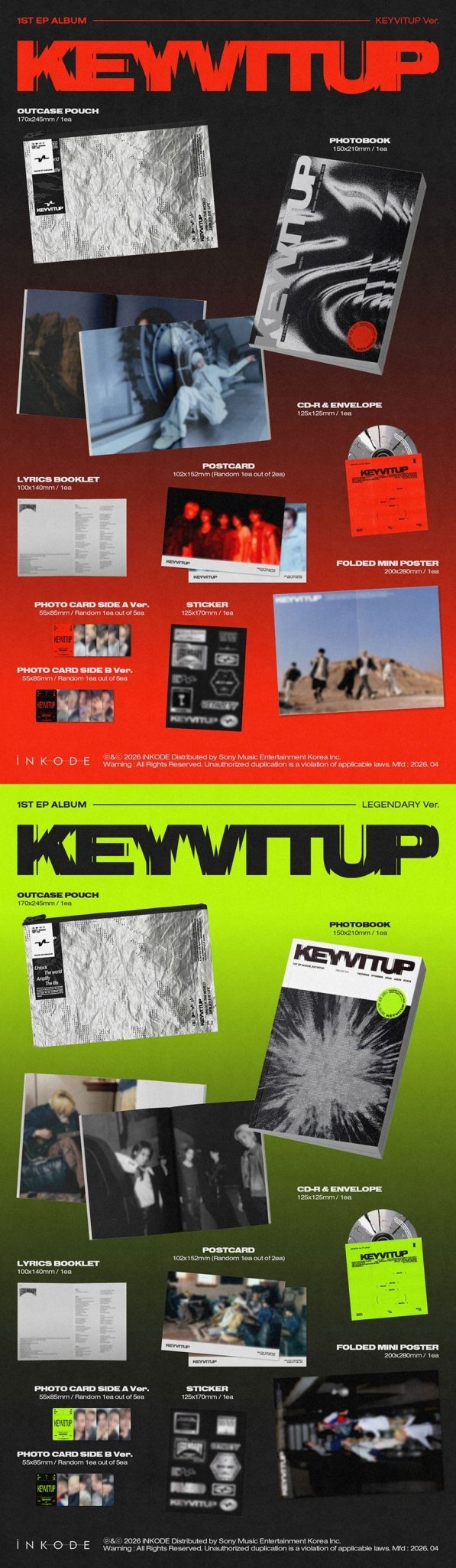 (Pre Order) Keyvitup - Keyvitup Standard ver. - KPop Idol