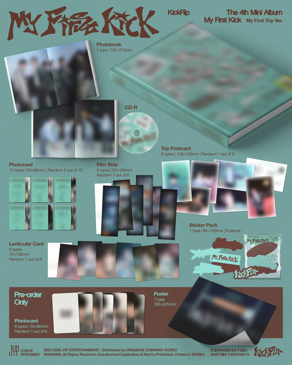 (Pre Order) KickFlip - My First Kick: My First Trip ver. - KPop Idol