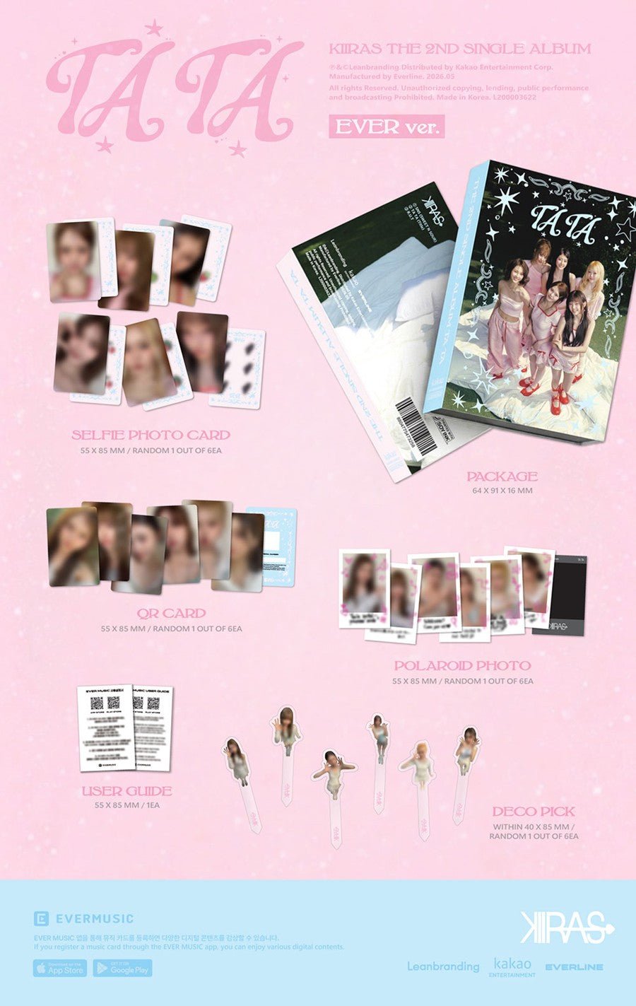 (Pre Order) Kiiras - Ta Ta: Ever Ver. - KPop Idol