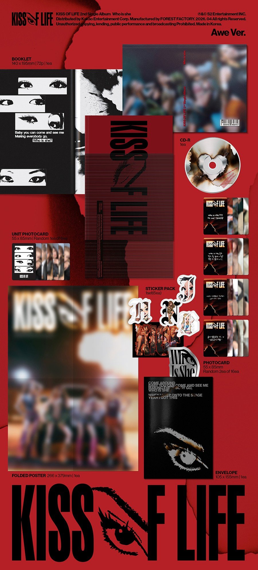 (Pre Order) Kiss of Life - Who is She: Awe ver. - KPop Idol