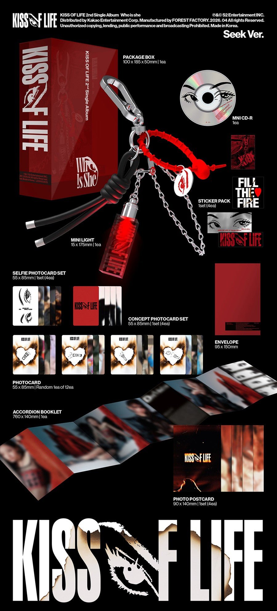 (Pre Order) Kiss of Life - Who is She: Seek ver. Limited - KPop Idol