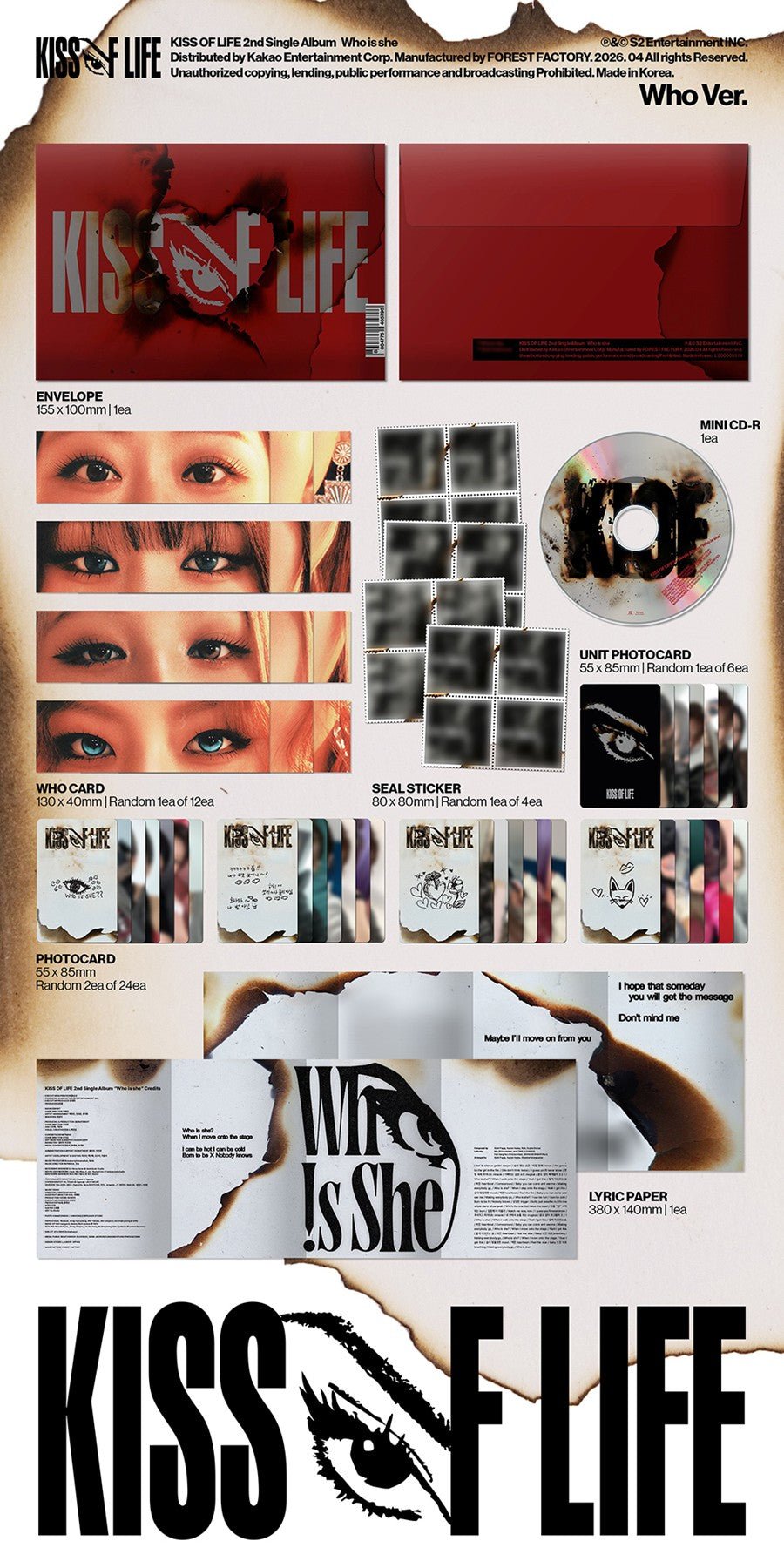 (Pre Order) Kiss of Life - Who is She: Who ver. - KPop Idol