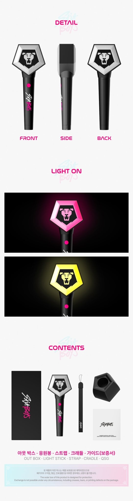 (Pre Order) KPop Demon Hunters Official Lightstick - Saja Boys - KPop Idol