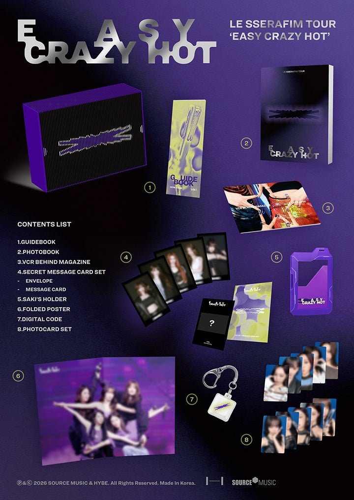 (Pre Order) Le Sserafim - Easy, Crazy, Hot - Encore in Seoul Digital Code - KPop Idol