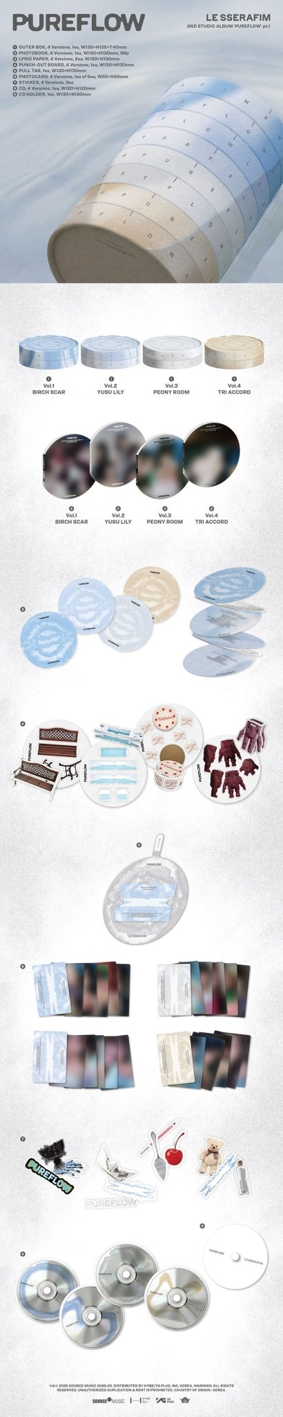 (Pre Order) Le Sserafim - Pureflow Pt.1: Standard ver. - KPop Idol