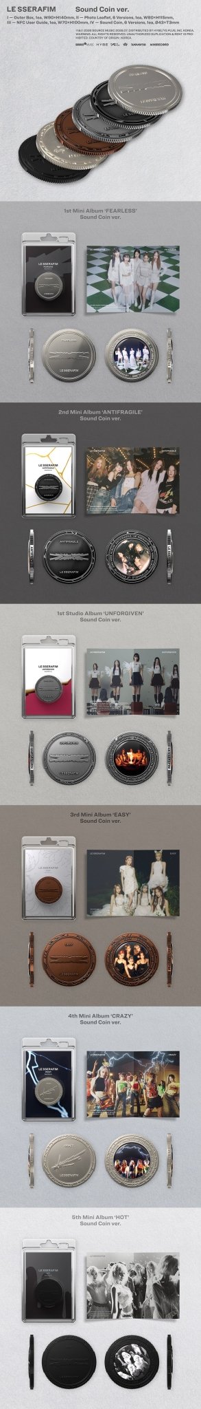 (Pre Order) Le Sserafim - Sound Coin Album - KPop Idol