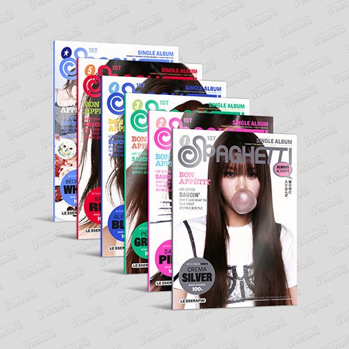 (Pre Order) Le Sserafim - Spaghetti Compact Album (Random Cover) with Weverse POB - KPop Idol