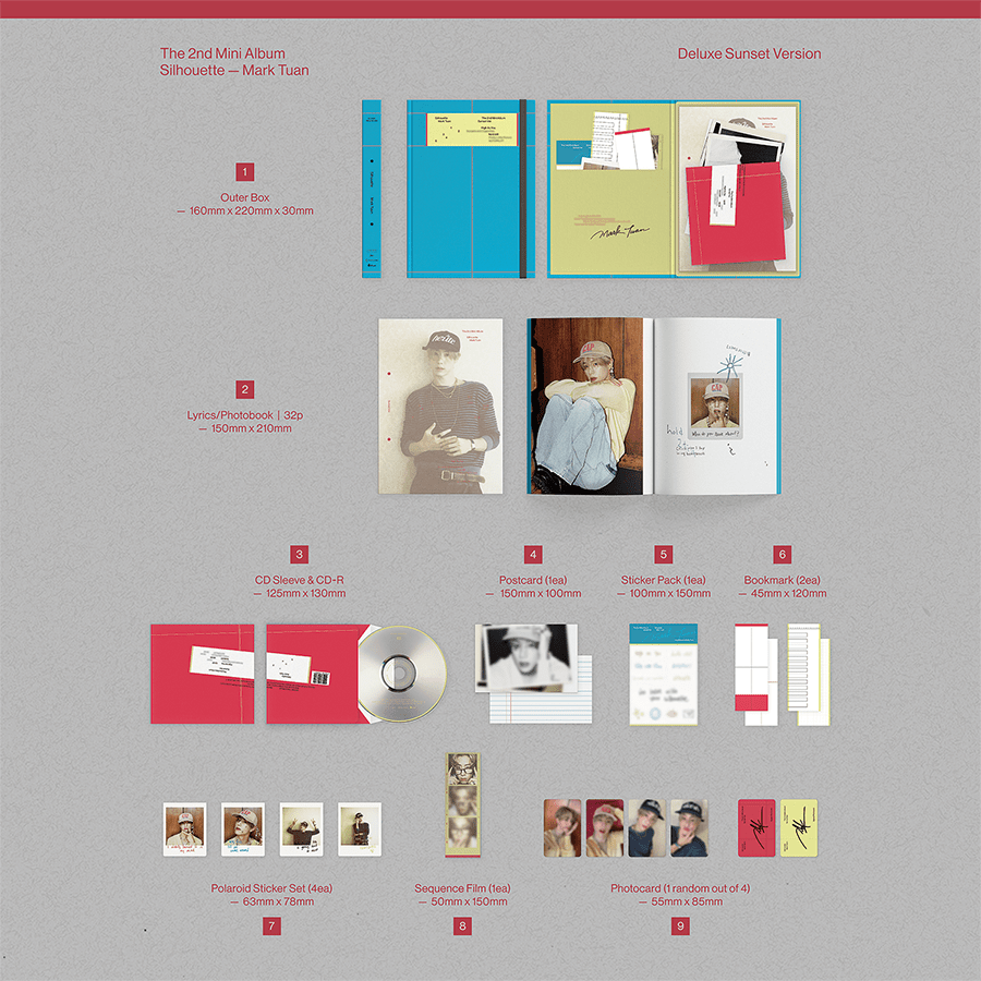 (Pre Order) Mark Tuan (GOT7) - Silhouette Deluxe Version (version choice) - KPop Idol