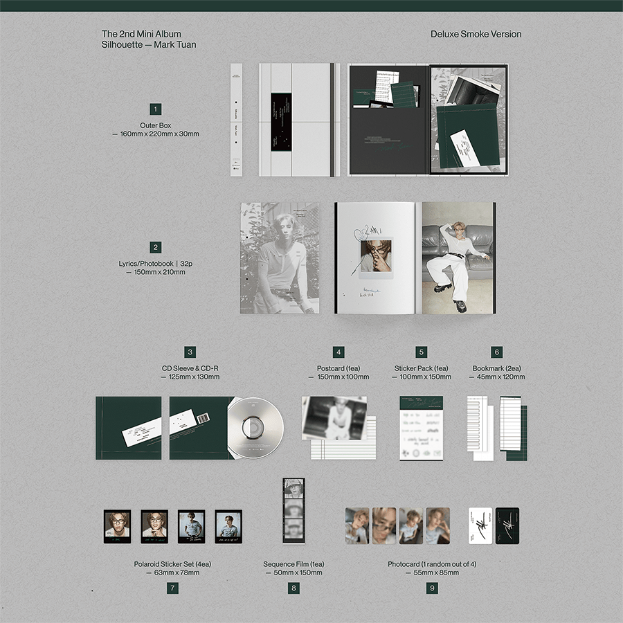 (Pre Order) Mark Tuan (GOT7) - Silhouette Deluxe Version (version choice) - KPop Idol