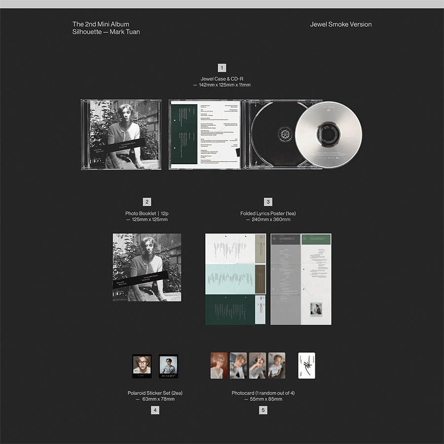 (Pre Order) Mark Tuan (GOT7) - Silhouette Jewel Case (version choice) - KPop Idol
