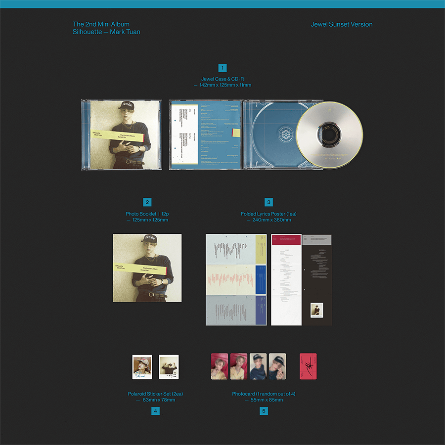 (Pre Order) Mark Tuan (GOT7) - Silhouette Jewel Case (version choice) - KPop Idol