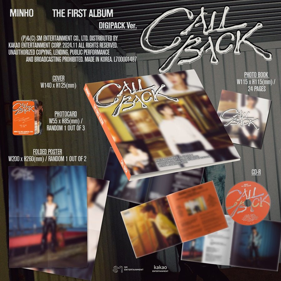 (Pre Order) Minho - Call Back Digipack Version - KPop Idol