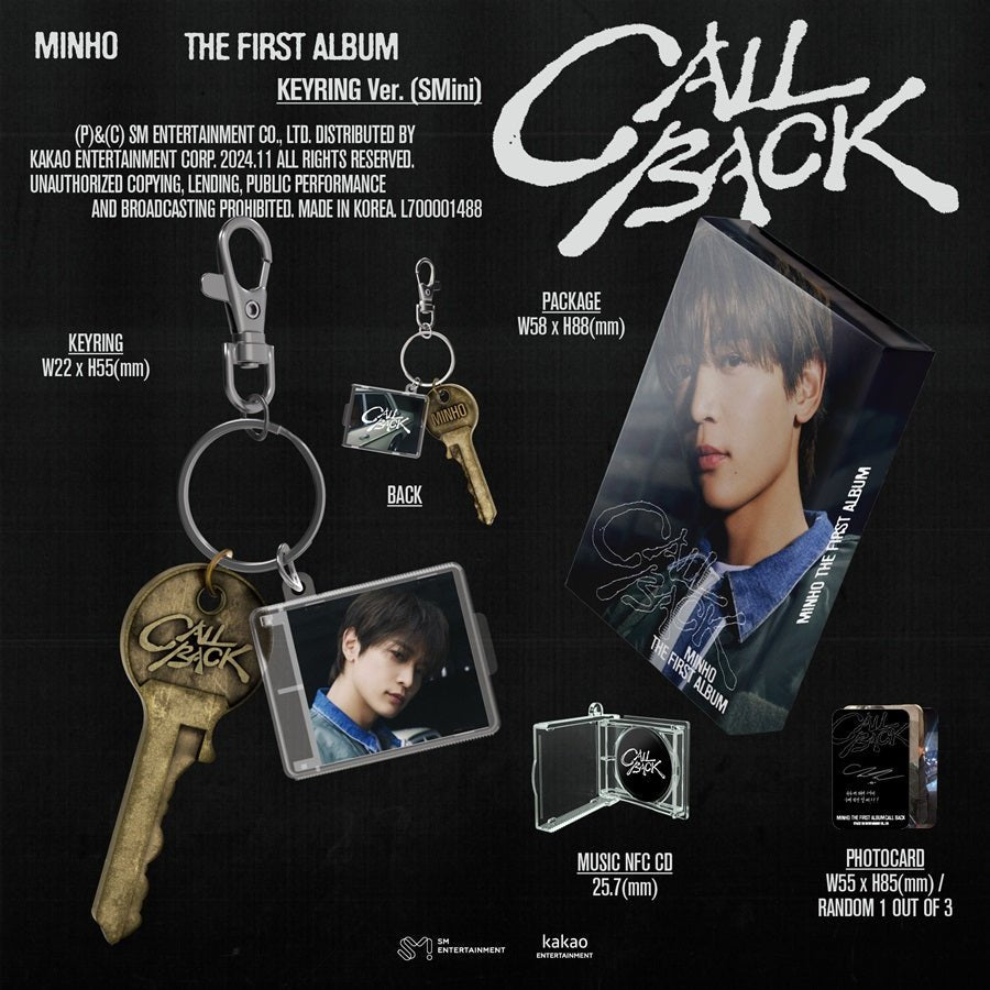 (Pre Order) Minho - Call Back SMini Version - KPop Idol