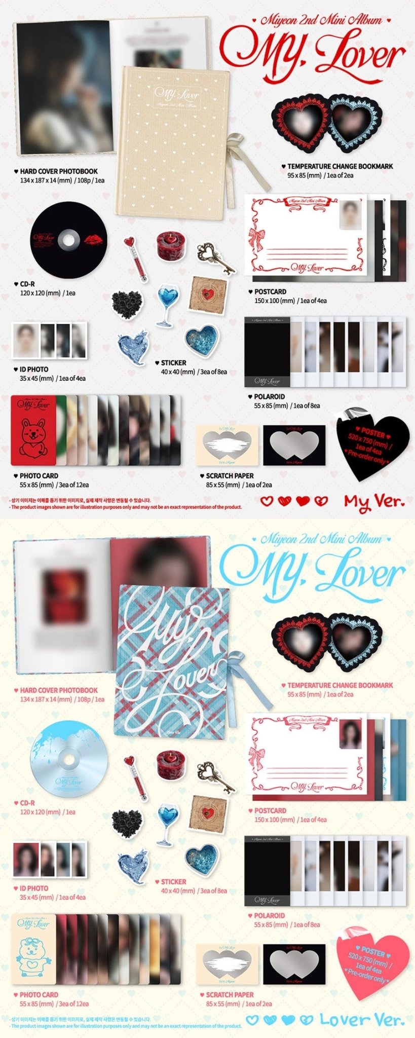 (Pre Order) Miyeon - MY, Lover (random version) with Dingo Music POB - KPop Idol