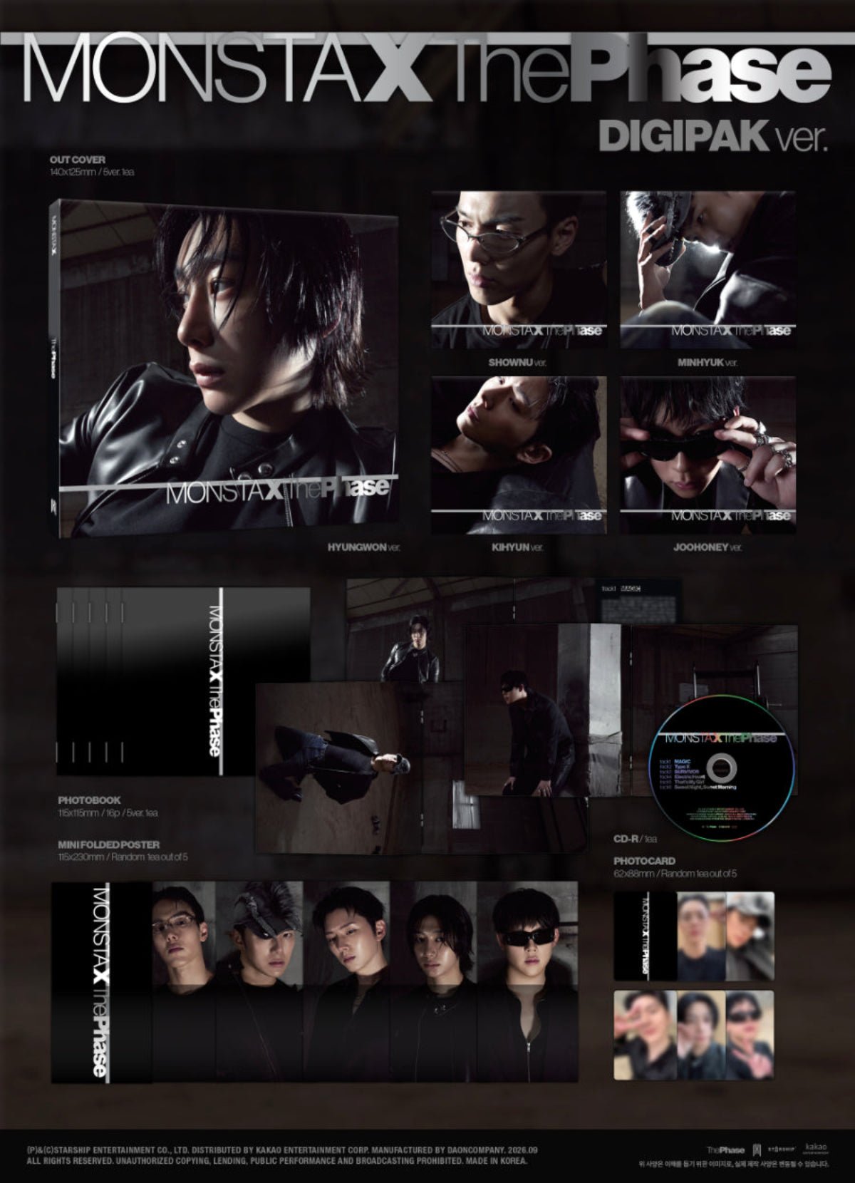 (Pre Order) MonstaX - The Phase: Digipack Ver. - KPop Idol